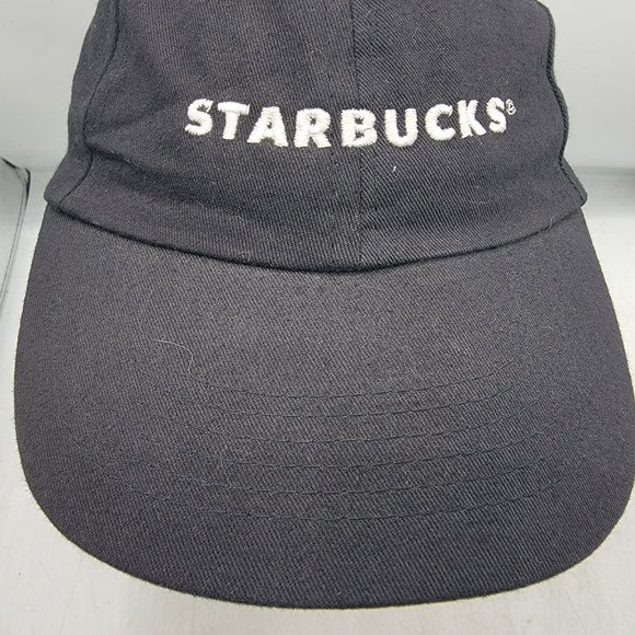 Starbucks Coffee Employee Black Cotton Strapback Baseball Cap Hat main image 8